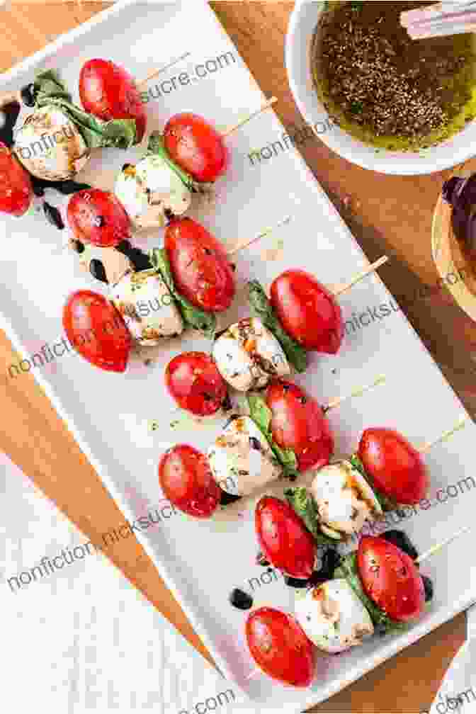 Caprese Skewers With Mozzarella Pearls Keto Bread: 50 Quick Easy Low Carb Ketogenic Recipes Including Delicious Breads Bagels Muffins Cakes More