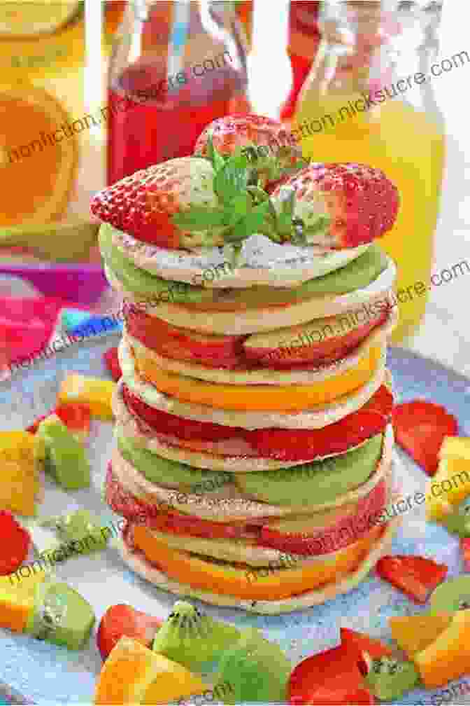 Colorful And Delicious Rainbow Fruit Pancakes, Perfect For A Fun And Healthy Breakfast. Amber S Cookbook: Kid Approved Recipes That Kids Can Make