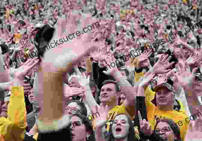 Iowa Hawkeyes Fans Celebrate A Touchdown In Kinnick Stadium Tales From The Iowa Hawkeyes Sideline: A Collection Of The Greatest Hawkeyes Stories Ever Told (Tales From The Team)