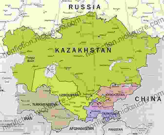 Map Of Central Asia, Showing The Location Of Uzbekistan, Kazakhstan, Kyrgyzstan, Tajikistan, And Turkmenistan Central Peripheries: Nationhood In Central Asia