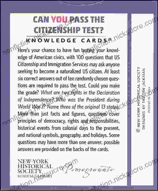 The Citizenship Trivia Book: A Comprehensive Guide To Passing The U.S. Citizenship Test The U S Citizenship Trivia Book: Can You Pass The Naturalization Test?